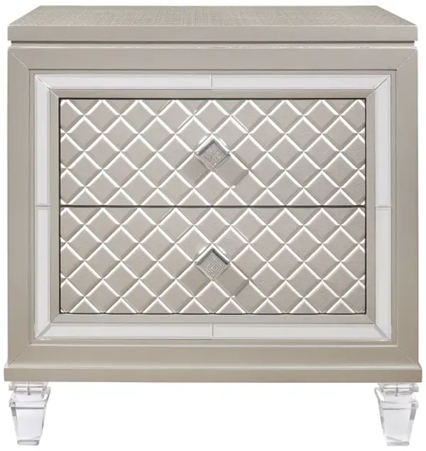 Cross - Glam Nightstand - Champagne