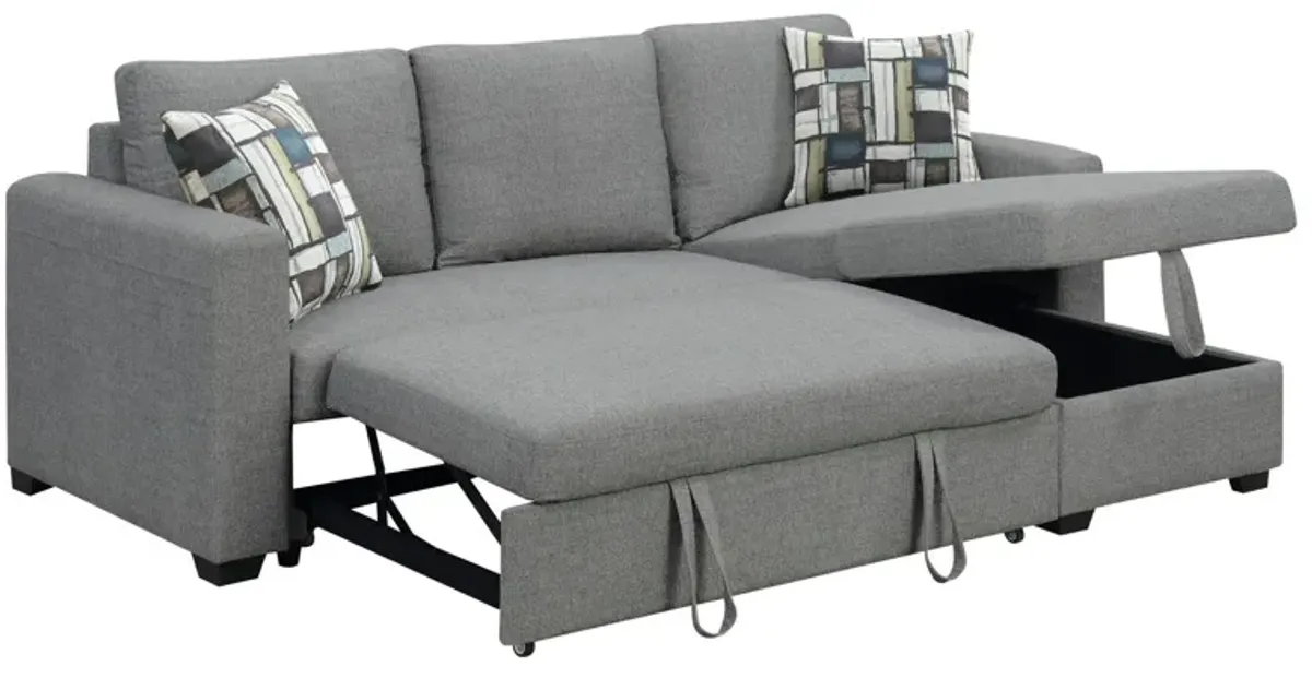Pensole - Reversible Pop - Up Sleeper Sectional