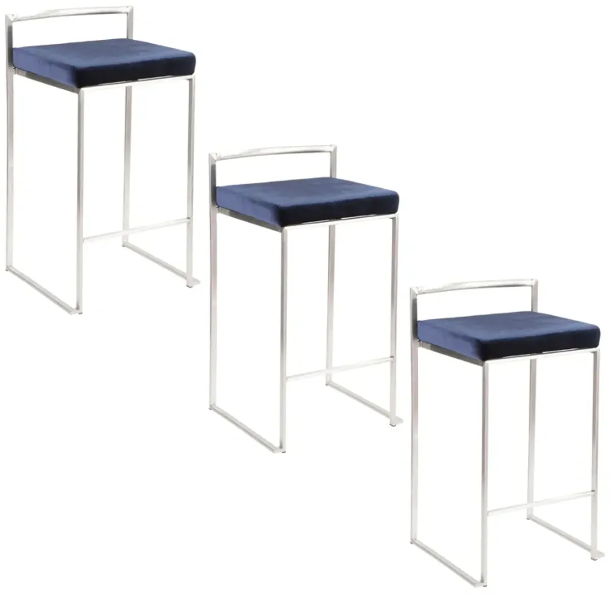 Fuji - Contemporary Elegant Stackable Counter Stool Set