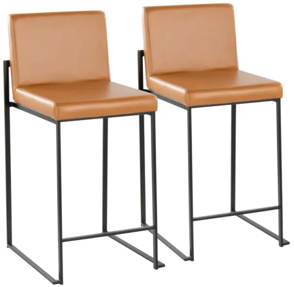 Fuji - Contemporary High Back Barstool Elegant Design