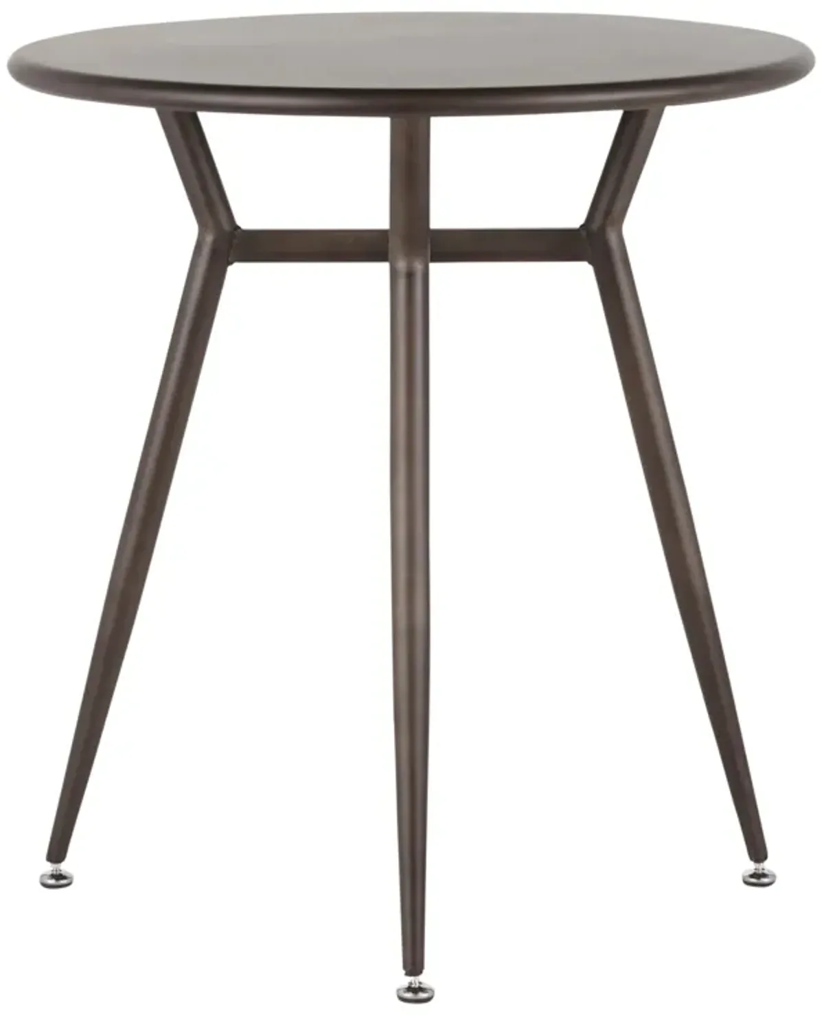 Clara - Industrial Round Dinette Table - Antique
