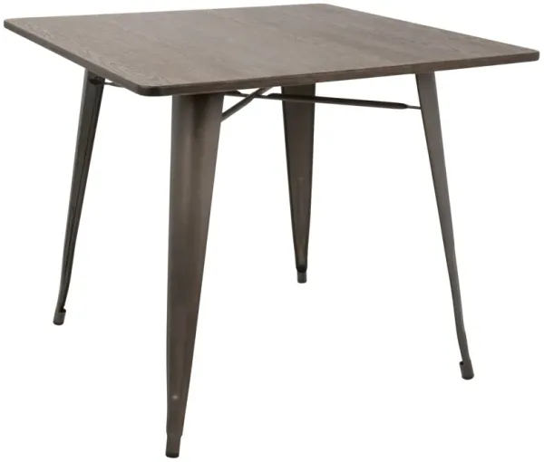 Oregon - Industrial / Farmhouse Dining Table - Espresso