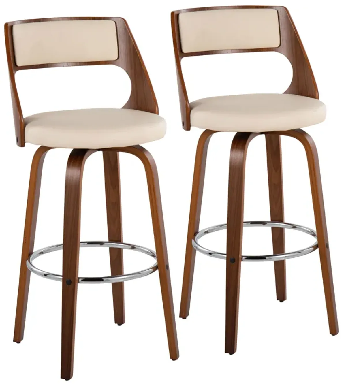 Cecina - Mid-Century Modern Barstool With Swivel (Set of 2)