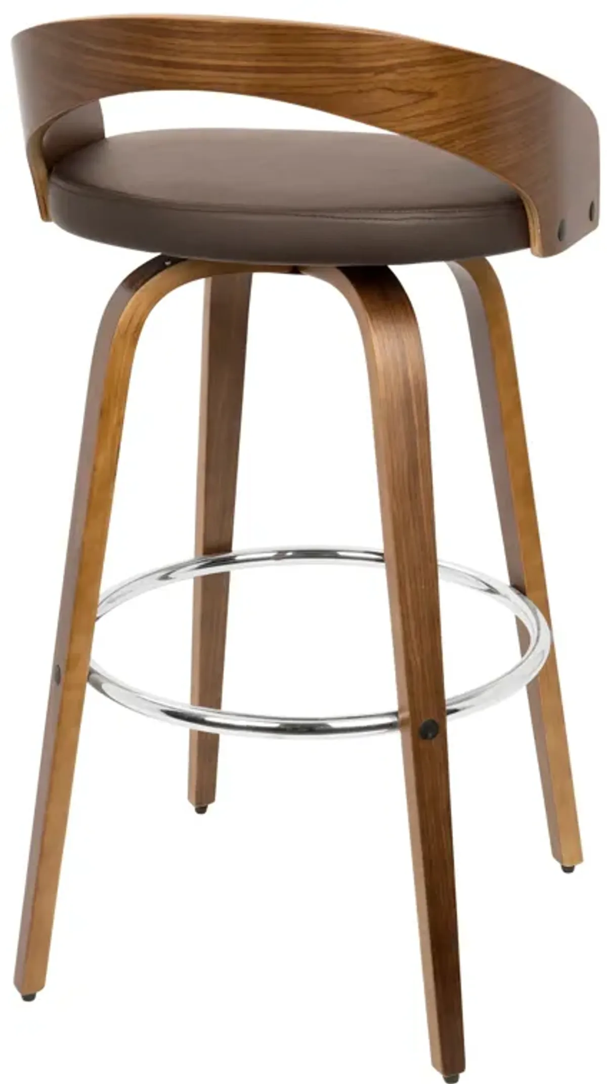 Grotto - Mid Century Elegant Design Modern Barstool With Swivel (Set of 2)