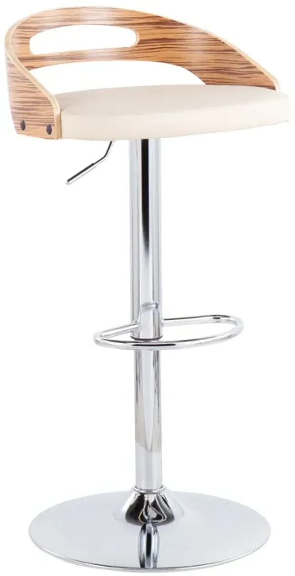 Cassis - Mid Century Modern Adjustable Barstool With Swivel