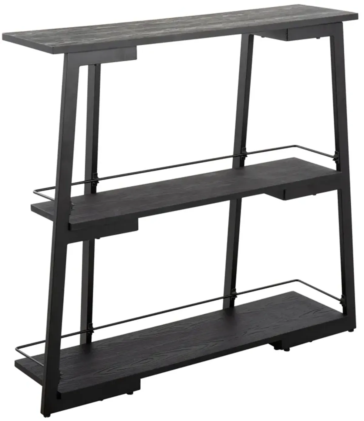 Converge - Industrial Bookcase - Black