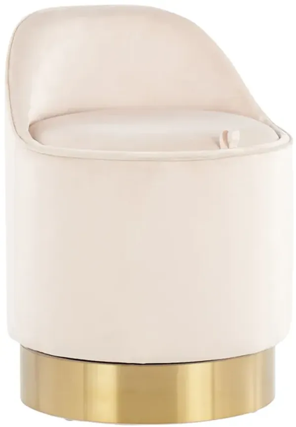 Marla - Contemporary / Glam Vanity Stool