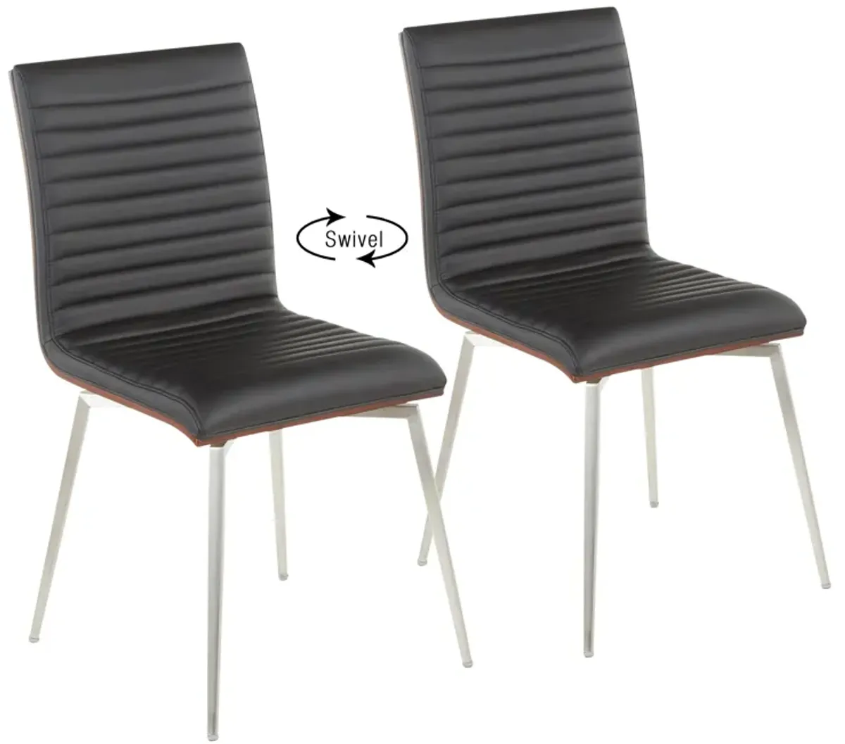 Mason - Contemporary Dining Chair (Set of 2) With Swivel