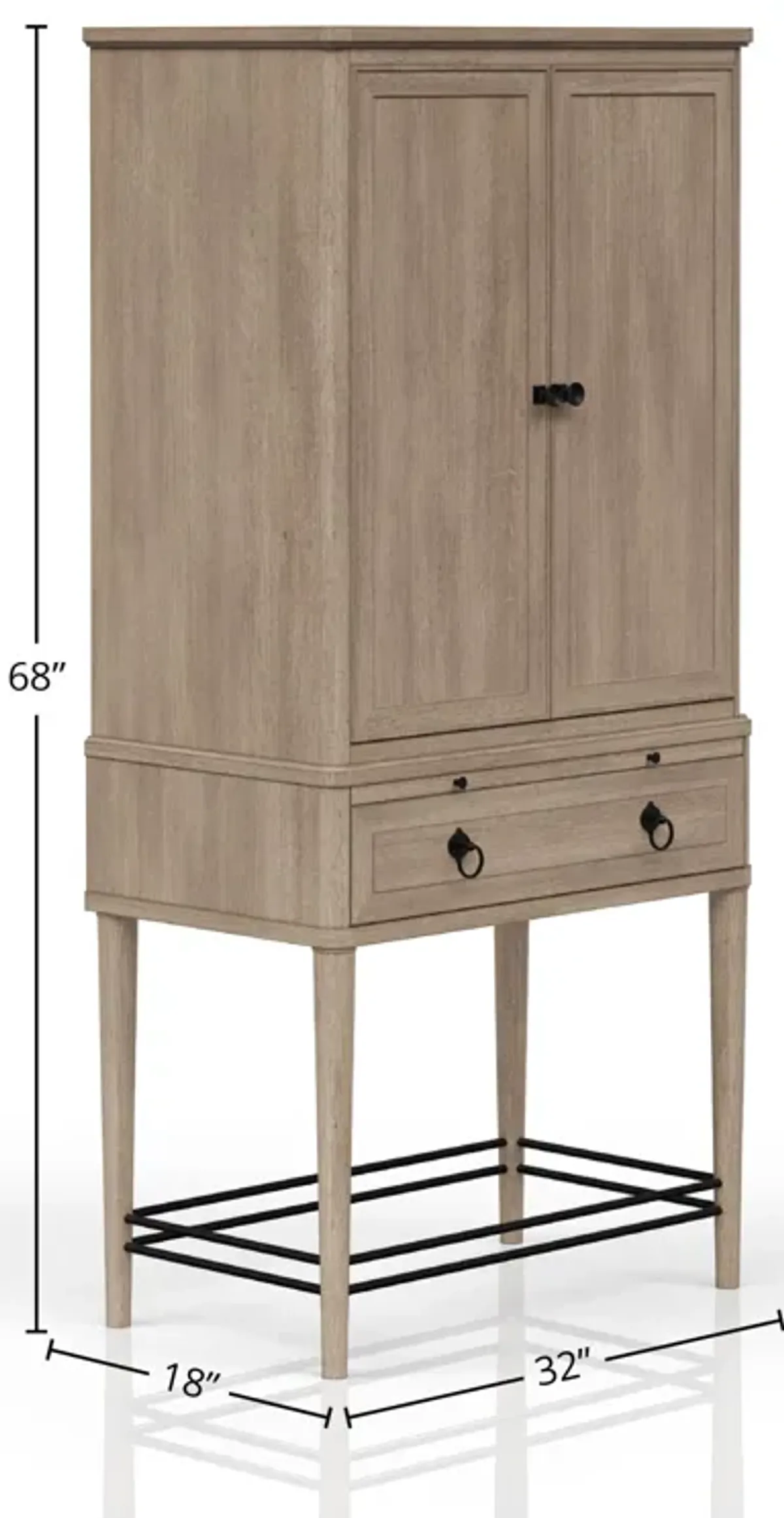 Bar Cabinet Colored - Sand