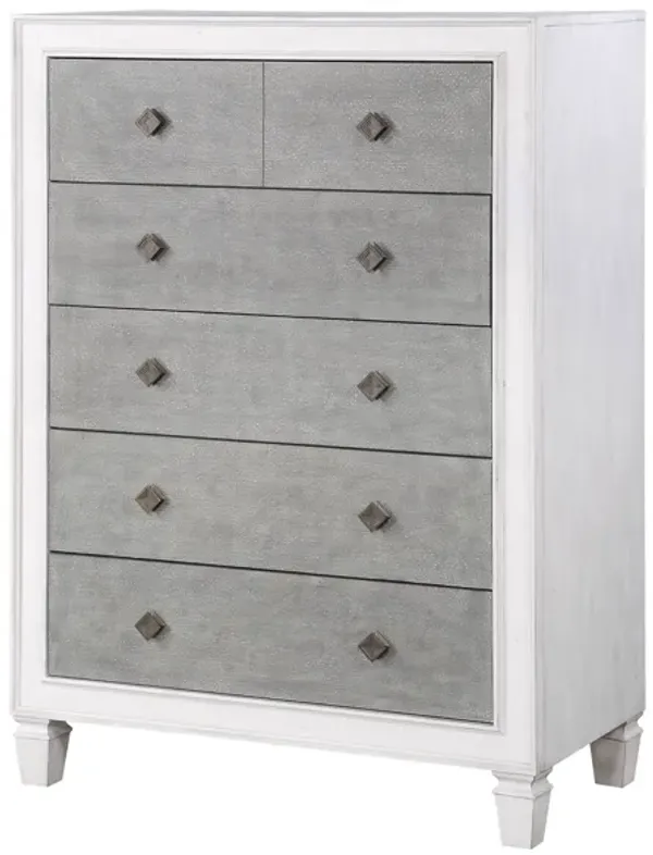 Katia - Weathered Chest - White