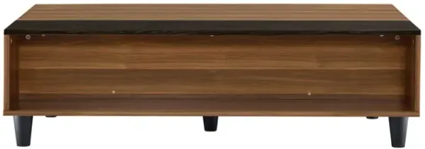 Avala - Coffee Table With Lift Top - Walnut / Black