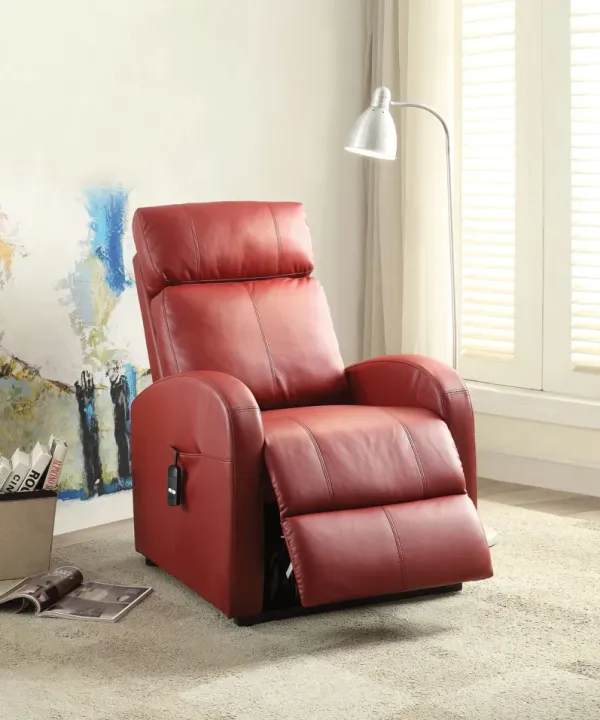 Ricardo - Recliner With Power Lift - Red