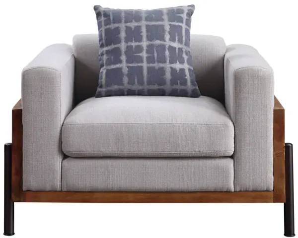 Pelton - Chair With 1 Toss Pillows - Walnut