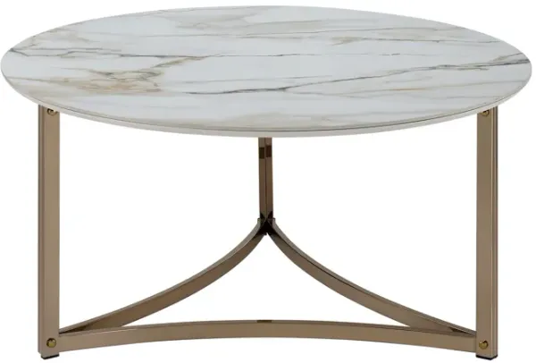 Aziz - Sintered Stone Top Round Coffee Table