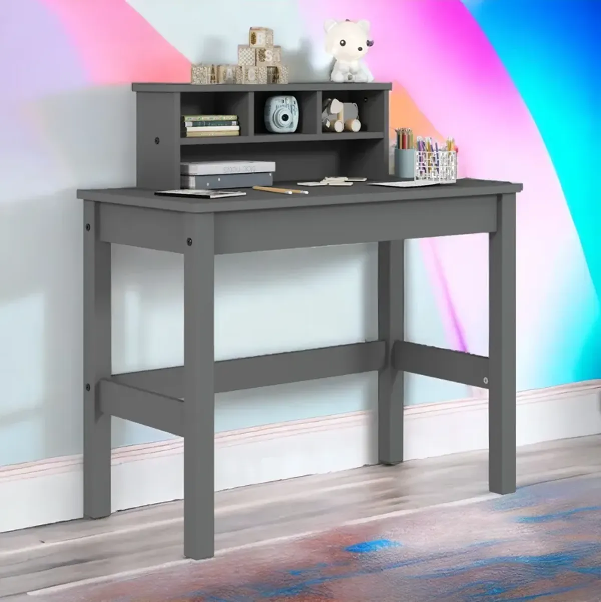 Logan - Writing Desk - Gray