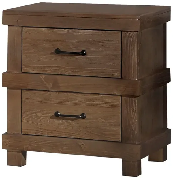Adams - Antique Nightstand - Oak
