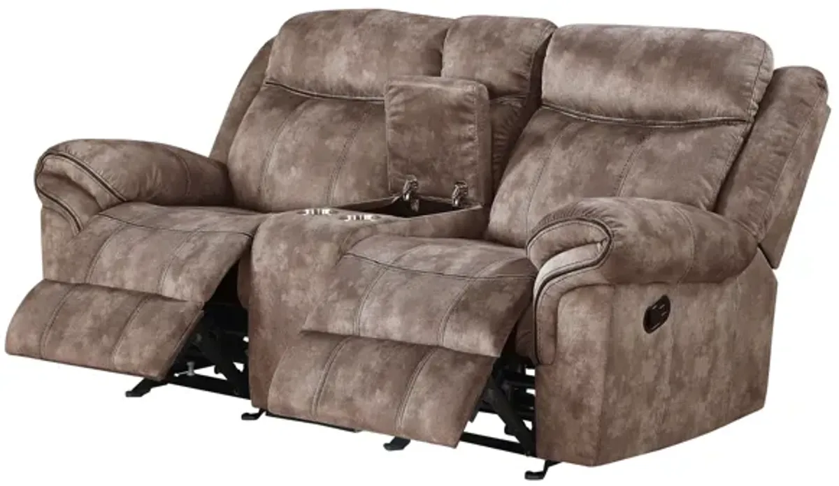 Zubaida - Two Tone Velvet 3 Piece Recliner Living Room Set