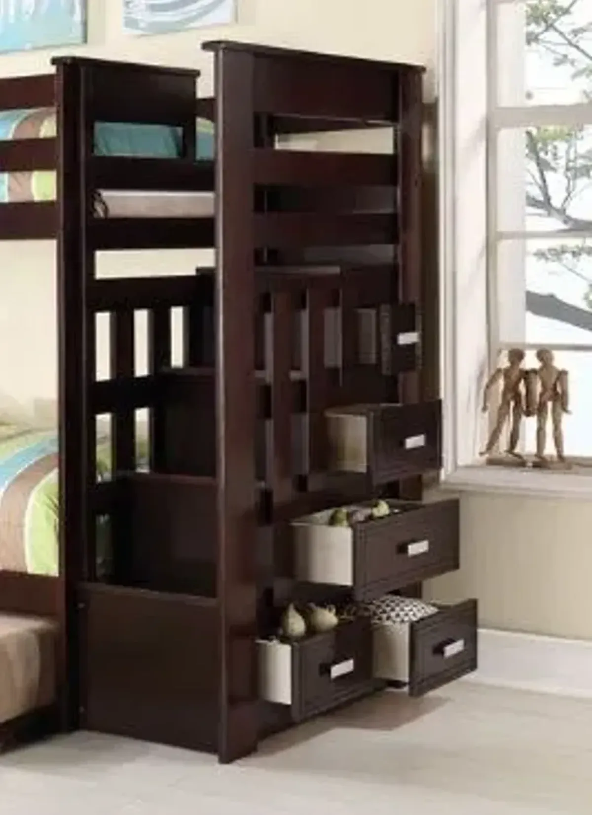 Allentown - Twin / Twin Bunk Bed With Trundle Storage - Espresso