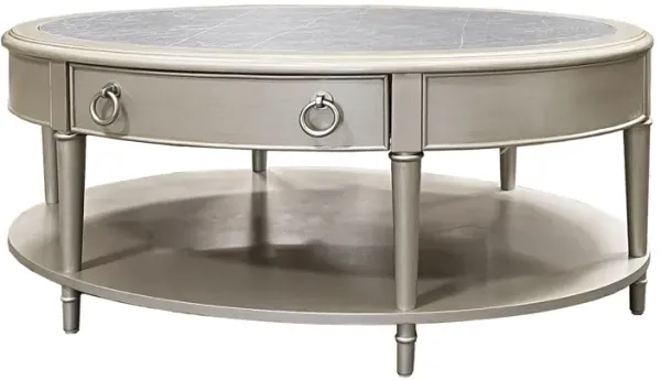 Kasa - Sintered Stone Top Coffee Table - Champagne