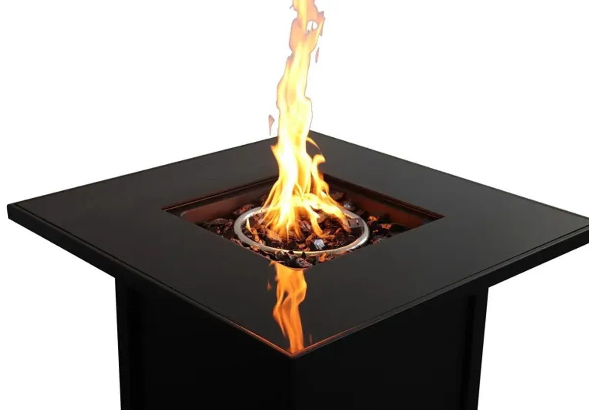 Outdoor Fire Pit For Outdoor Home Garden, Backyard Fireplace - Black