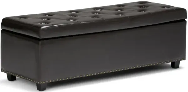 Hamilton - Storage Ottoman - Coffee Brown
