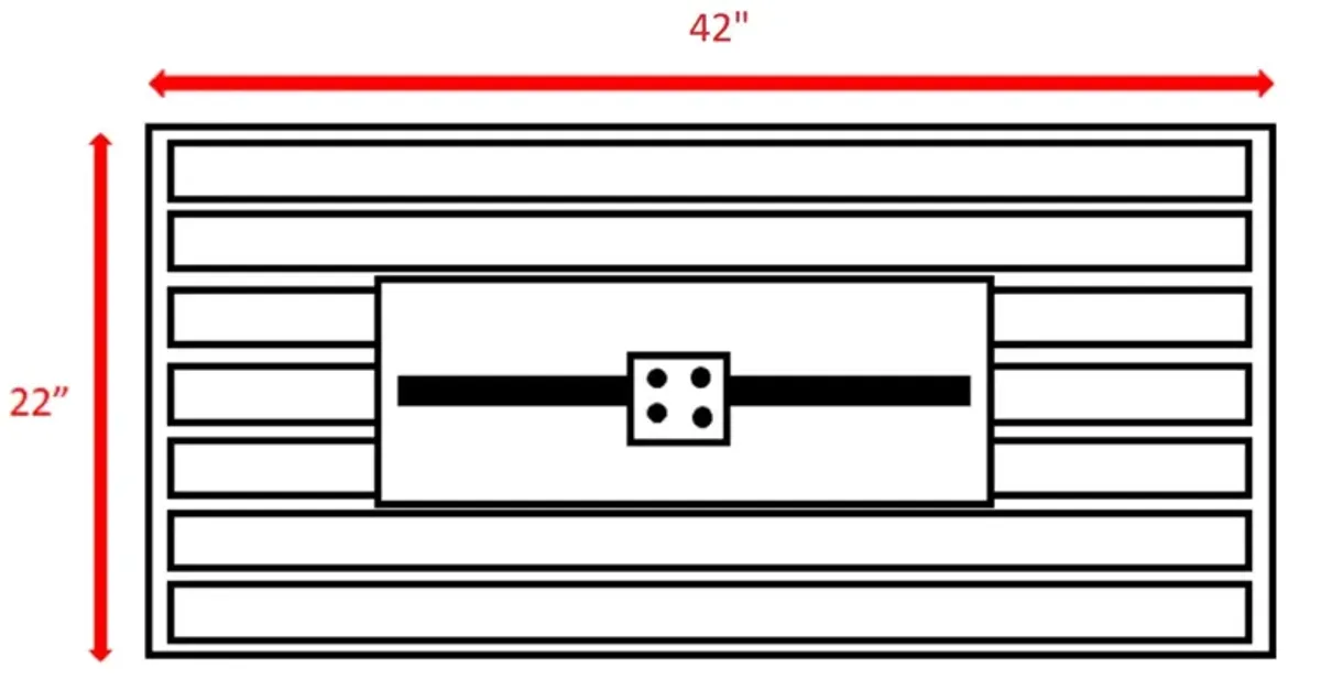 Rectangular Fire Pit With Frame Elegant Design