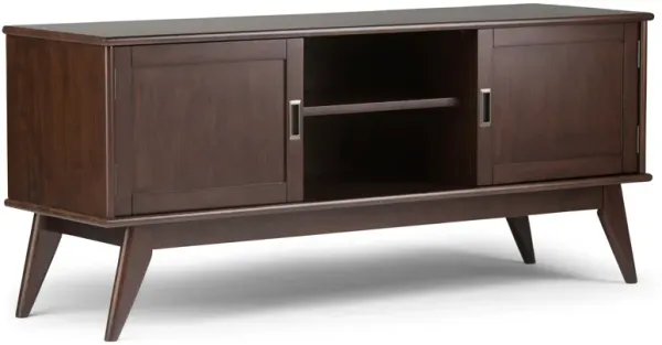 Draper - Handcrafted Mid Century Low TV Media Stand