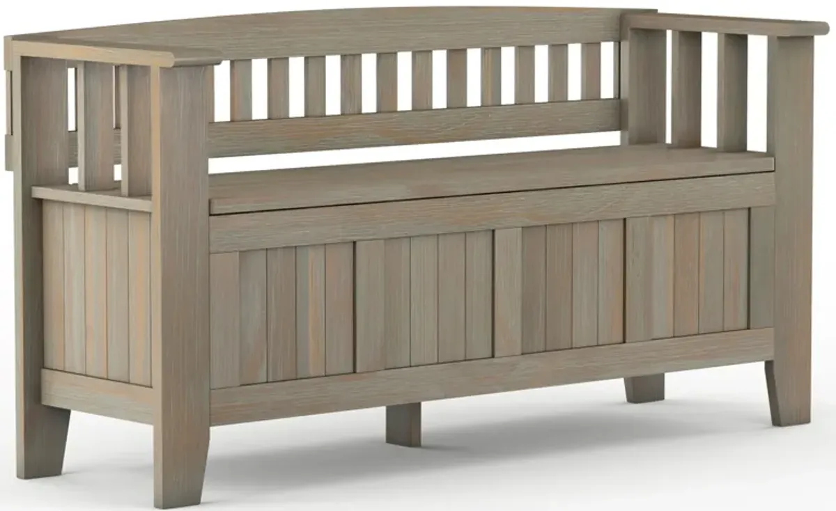 Acadian - Entryway Storage Bench, Handcrafted