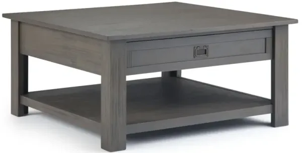Monroe - Square Coffee Table - Farmhouse Gray