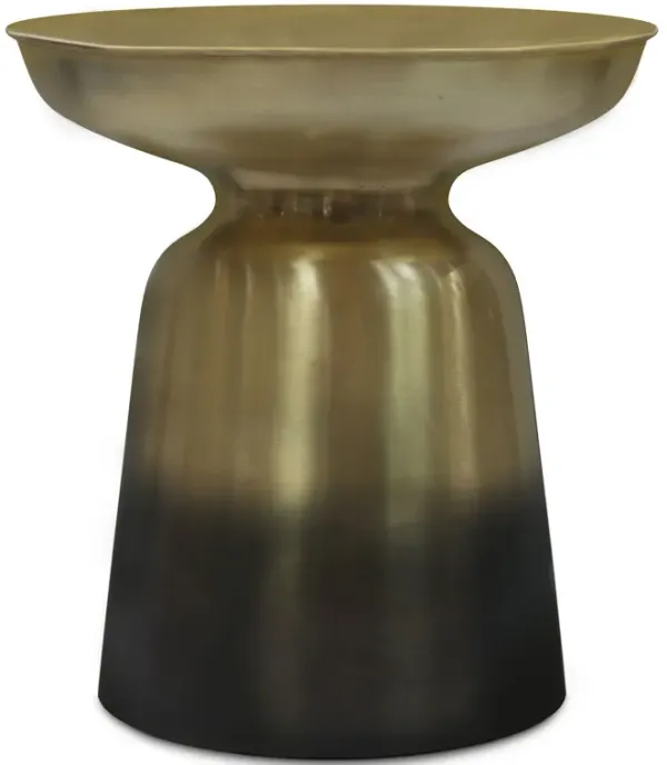 Toby - Metal Accent Table - Gold / Black Ombre