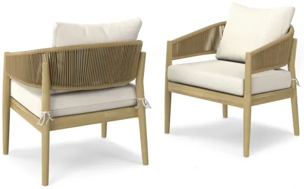 Bayshore - Outdoor Conversation Chair (Set of 2) - Natural