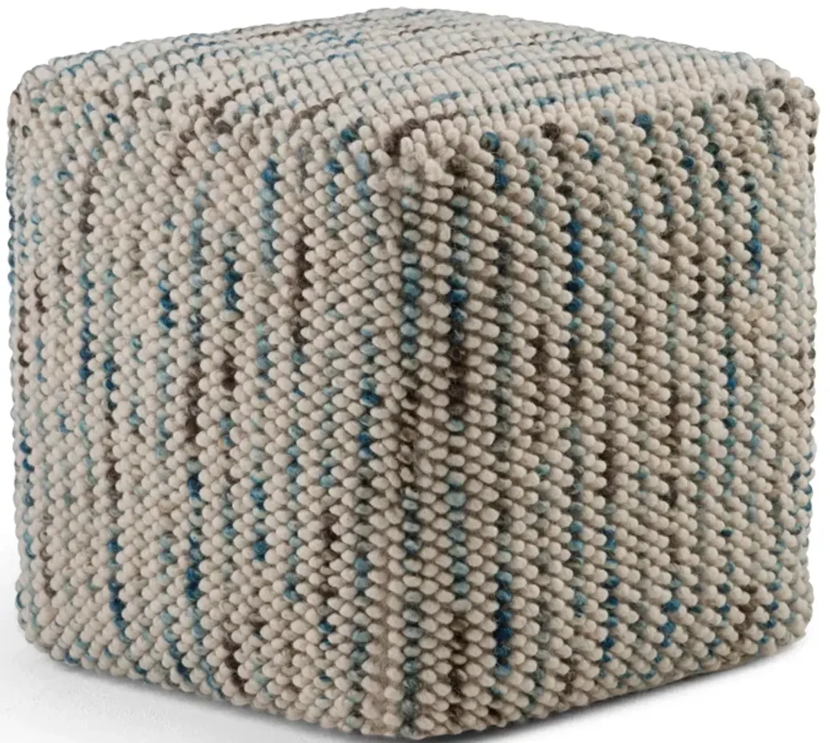 Zoey - Handcrafted Woven Cube Pouf