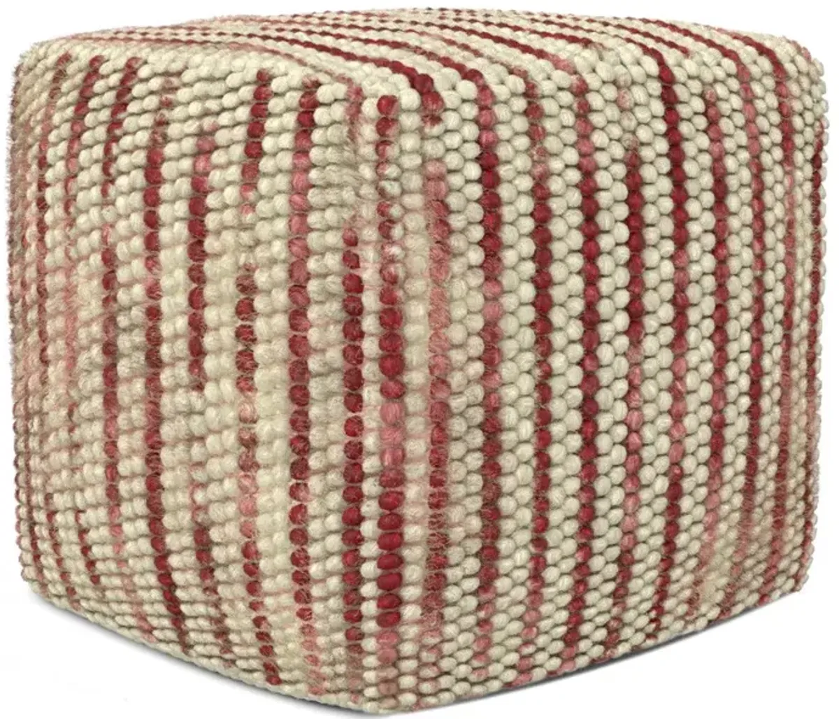 Zoey - Handcrafted Woven Cube Pouf