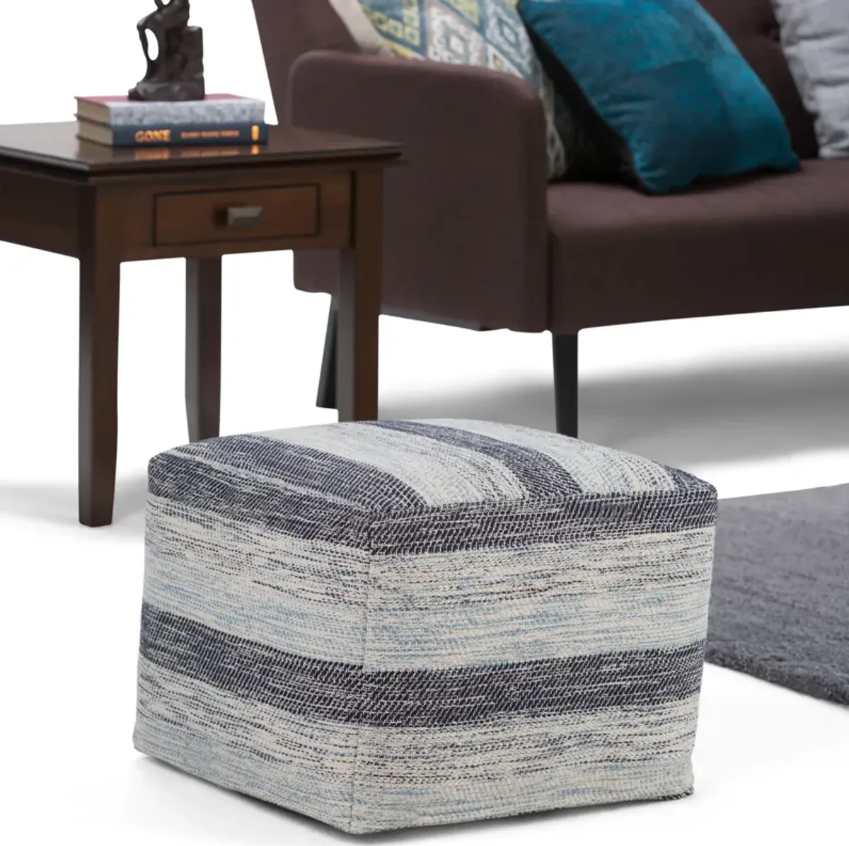 Clay - Square Pouf, Upholstered