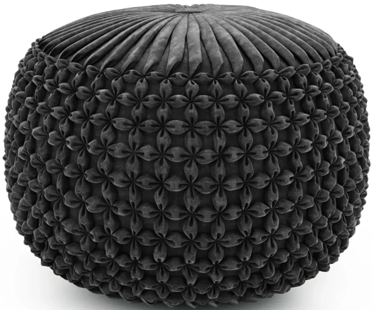 Renee - Handcrafted Round Pouf