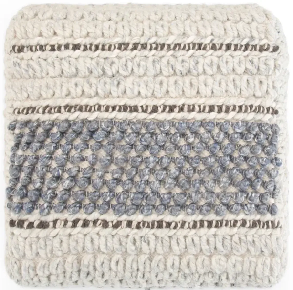 Grady - Handcrafted Square Pouf