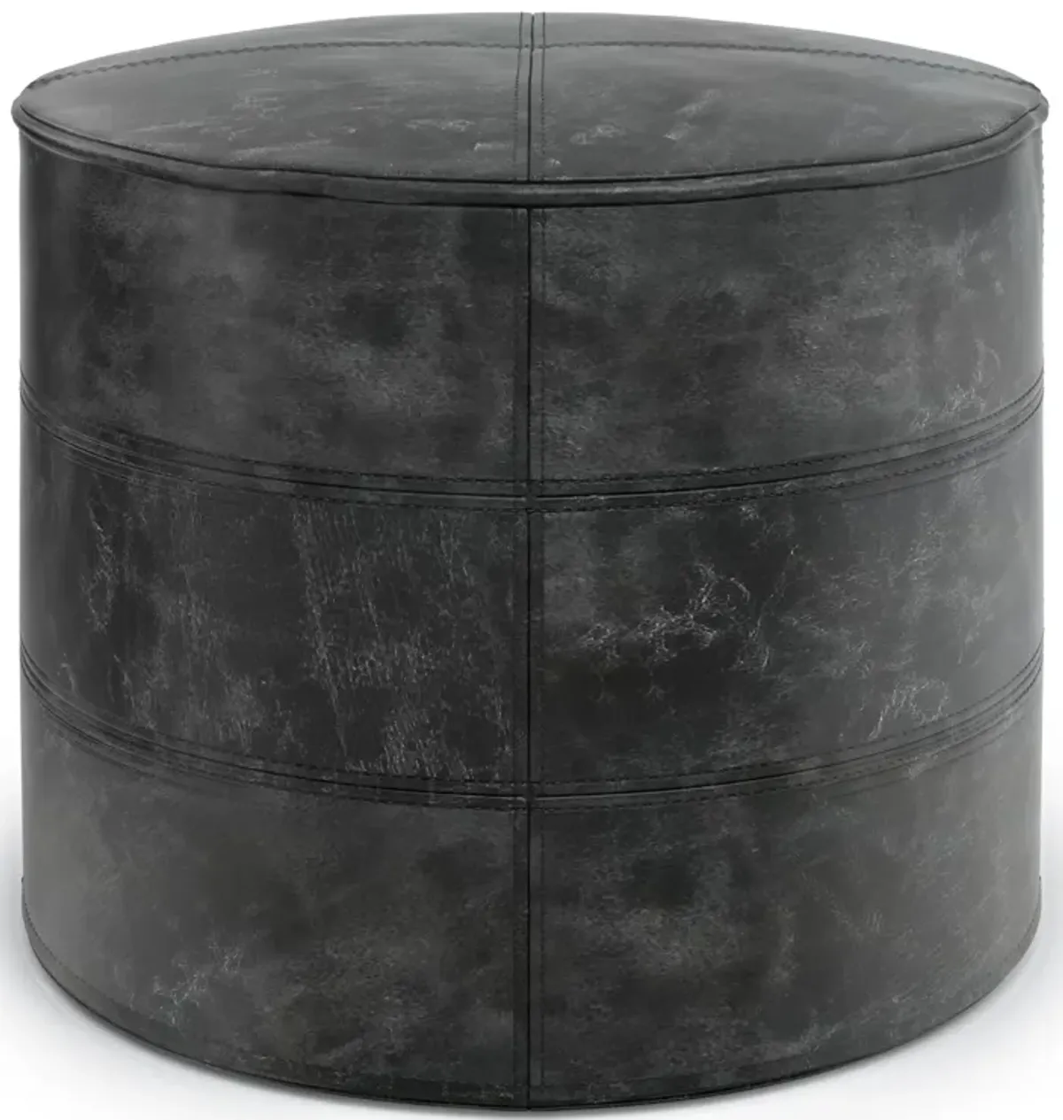 Connor - Handcrafted Round Pouf