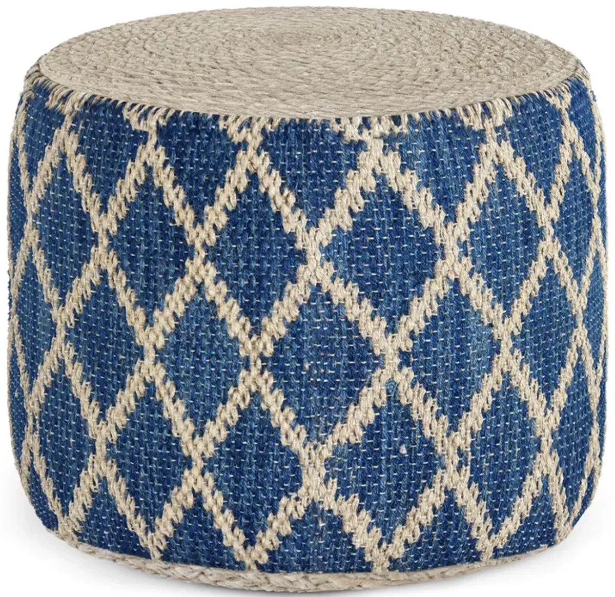 Edgeley - Handcrafted Round Pouf