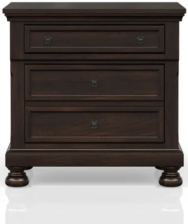 Nightstand Two Drawer - Cherry