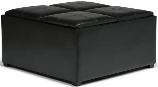Avalon - Square Coffee Table, Storage Ottoman