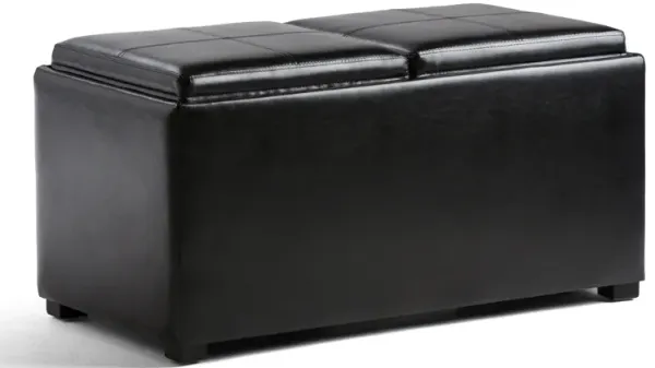 Avalon - 5 Piece Storage Ottoman, Contemporary