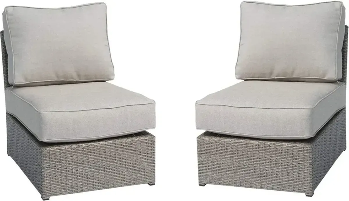 Armless Patio Chair With Cushions