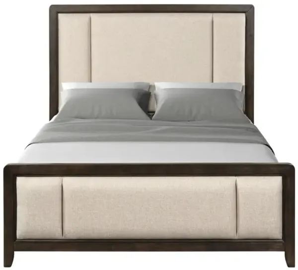 Upholstered Headboard & Footboard With Traditional Styling Bed