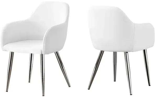 Dining Side Chair, Upholstered For Dining Room, Contemporary & Modern (Set of 2)