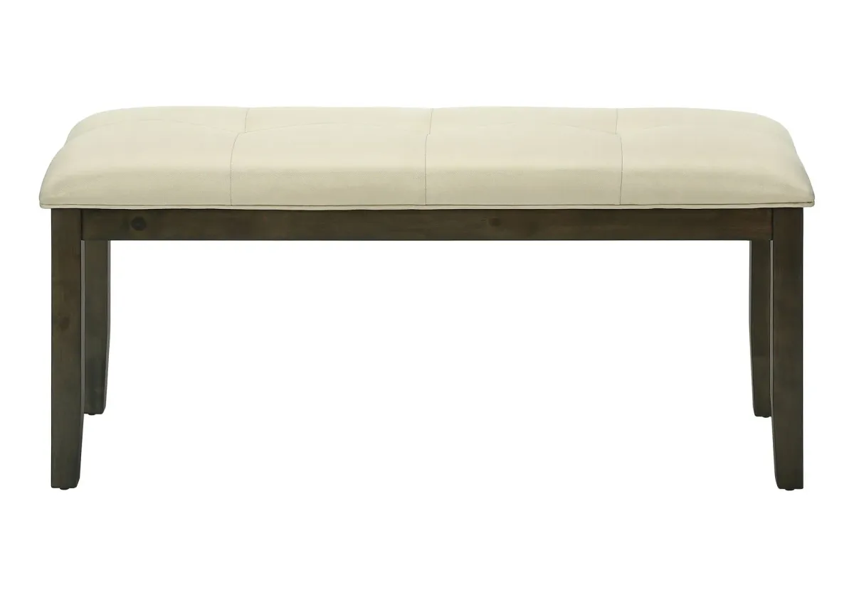 Bench, Rectangular, Hallway, Upholstered, Transitional - Cream