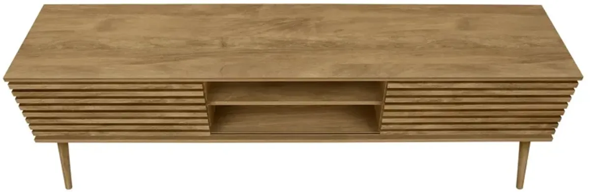 TV Stand, 72 Inch, Media Entertainment Center, Storage Cabinet, Console, Storage Shelves, Contemporary & Modern - Walnut