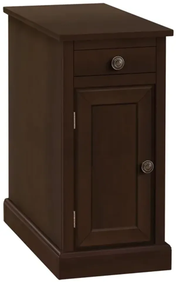 Accent End Table, Storage Drawer, Versatile Design - Espresso