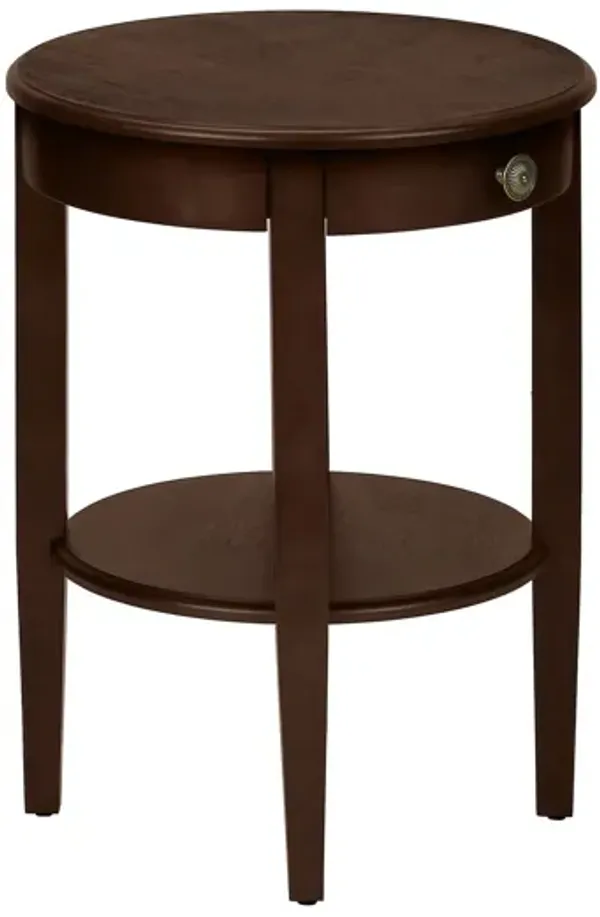 Accent Table, 2 Tier, Transitional - Espresso