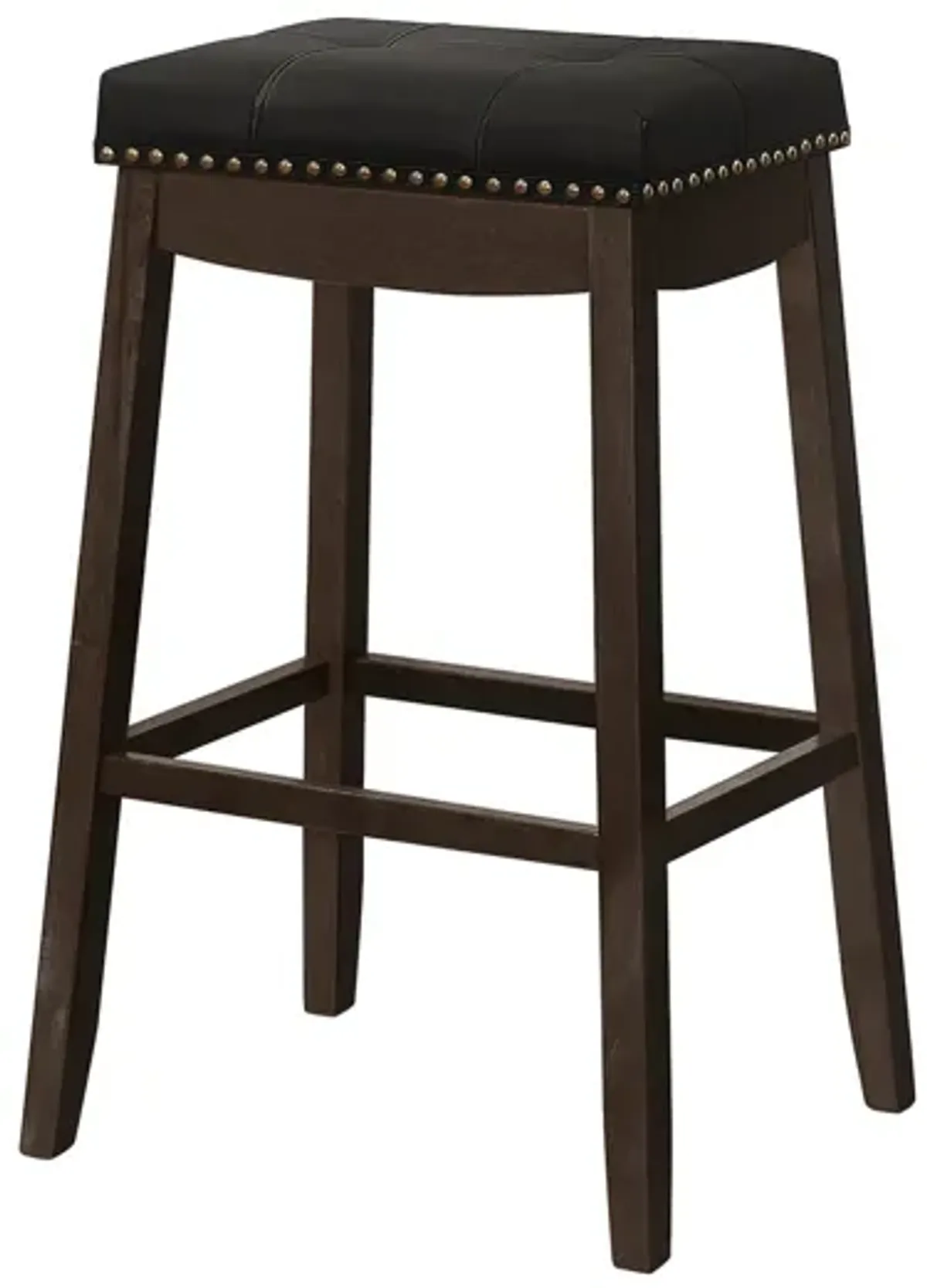 Comfortable Bar Stool, Bar Height, Saddle Seat, Transitional (Set of 2)