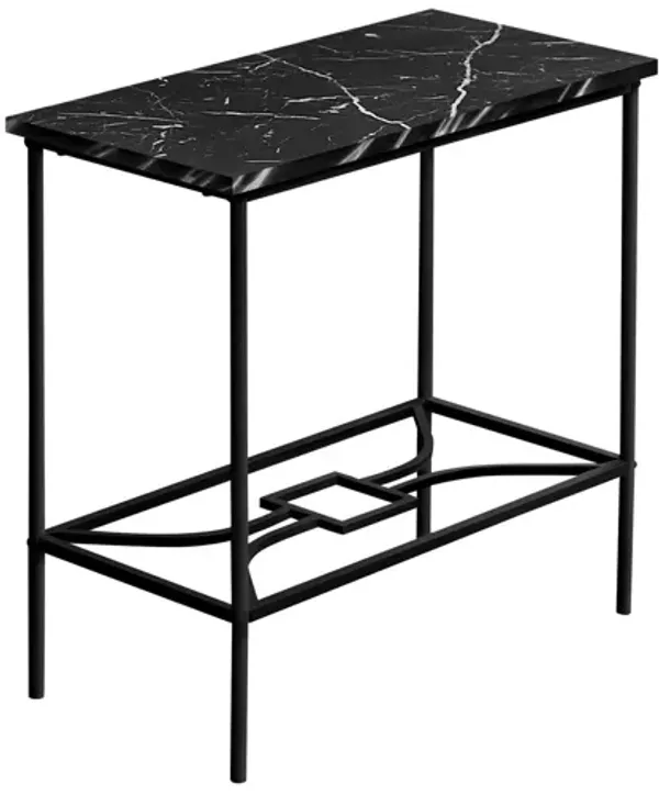 Accent Side Table, Narrow, Small, 2 Tier, Elegant Design